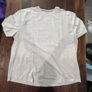 Men's Light Cream Gray Short Sleeve T-Shirt